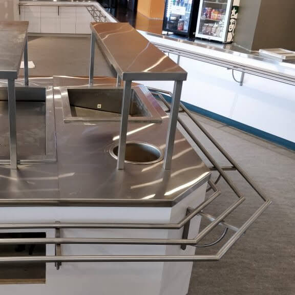 Mobilier cafétéria Meca-fab